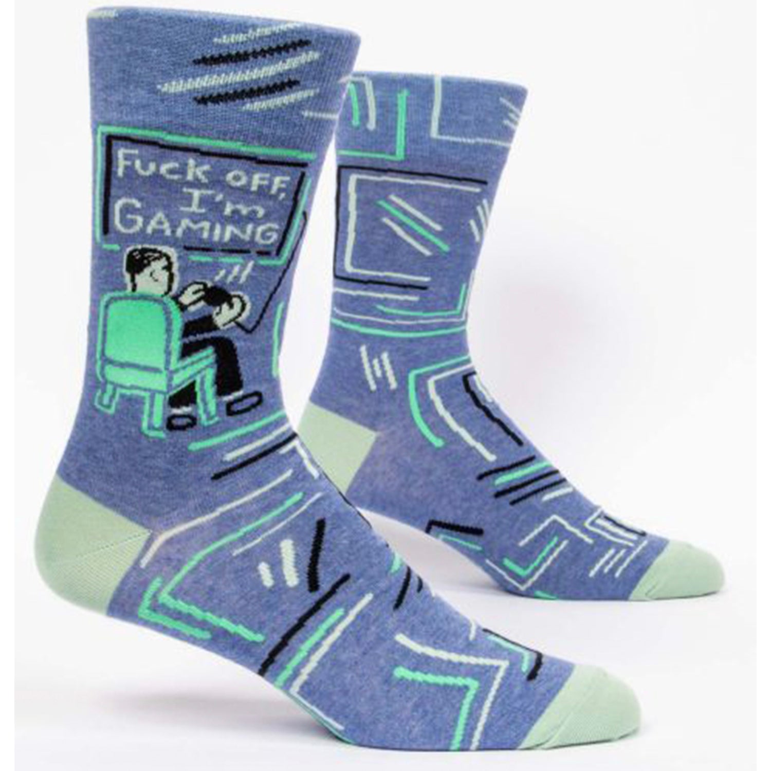 BlueQ Fuck Off I’m Gaming Men's Socks