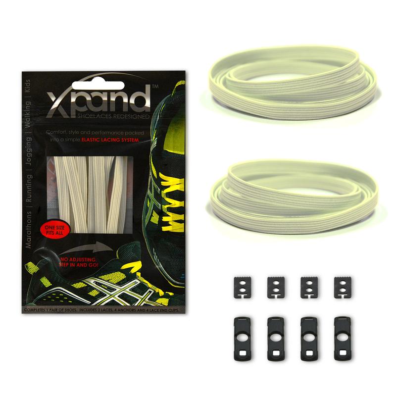 XPand Original No-Tie Shoe Laces (Glow in the dark)