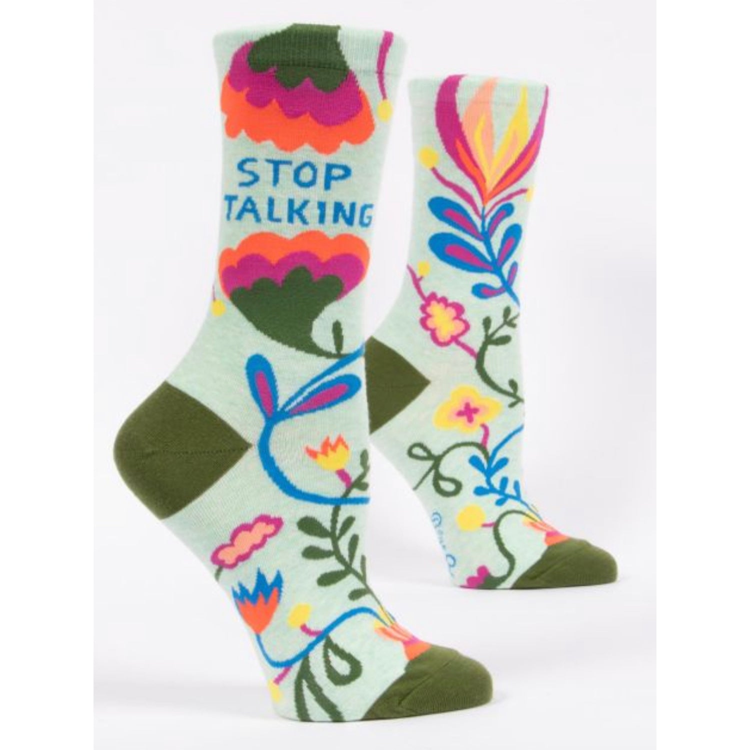 BlueQ Stop Talking Women's Socks