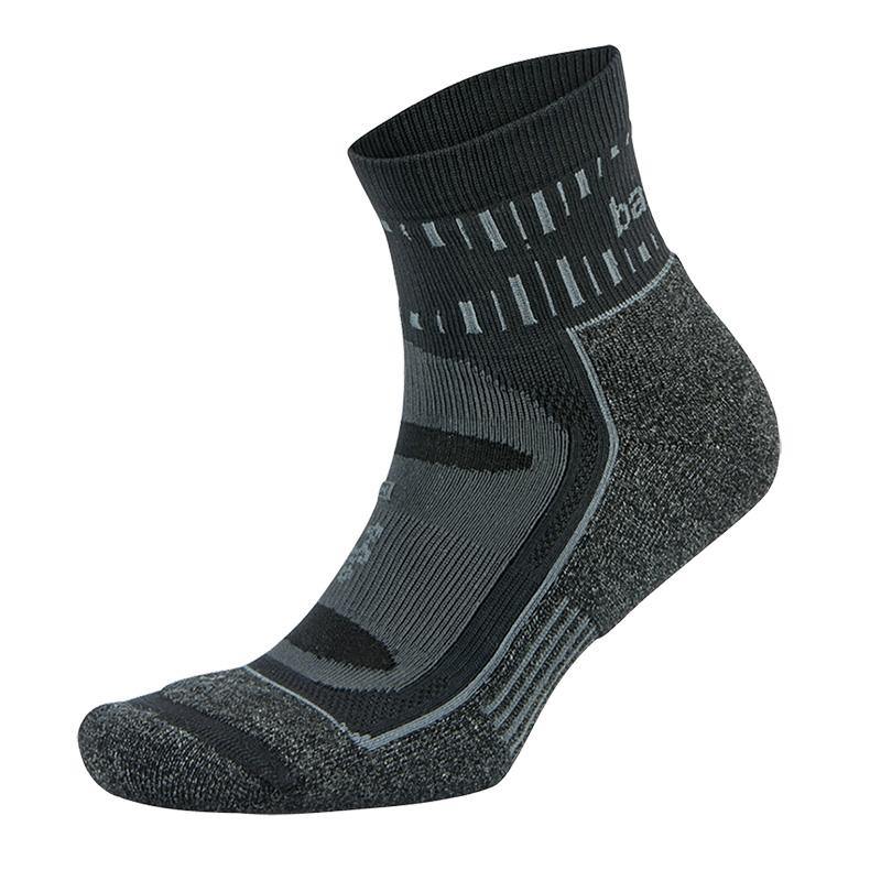 Balega Blister Resist Mini-Crew - Grey/Black