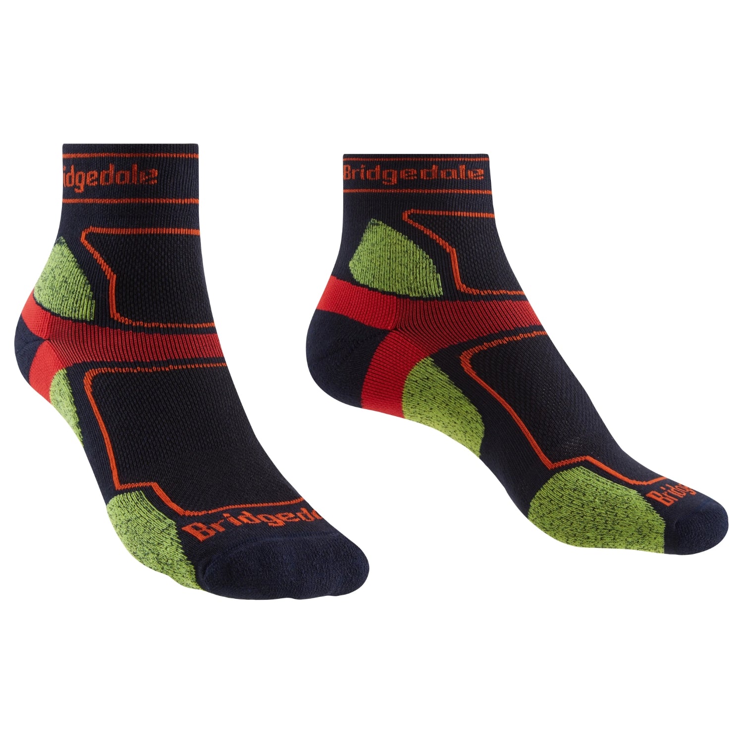 Bridgedale Men's COOLMAX ULTRA-LIGHT Trail Run Socks - 3/4