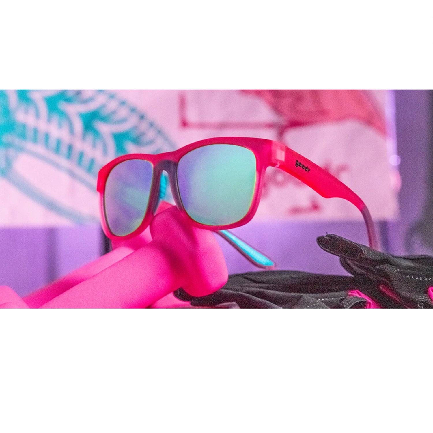 Goodr Sunglasses - Do You Even Pistol, Flamingo?