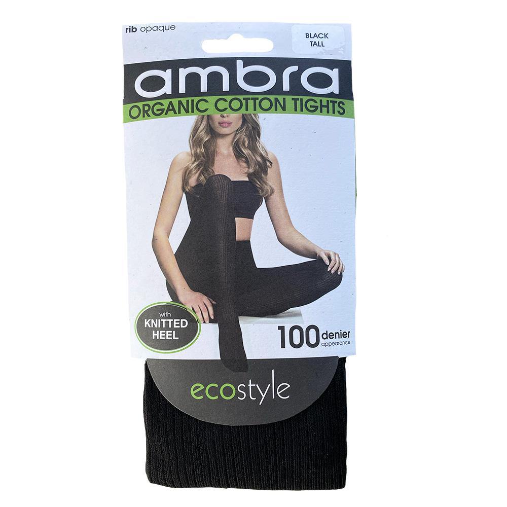 Ambra Organic Cotton Rib Tights