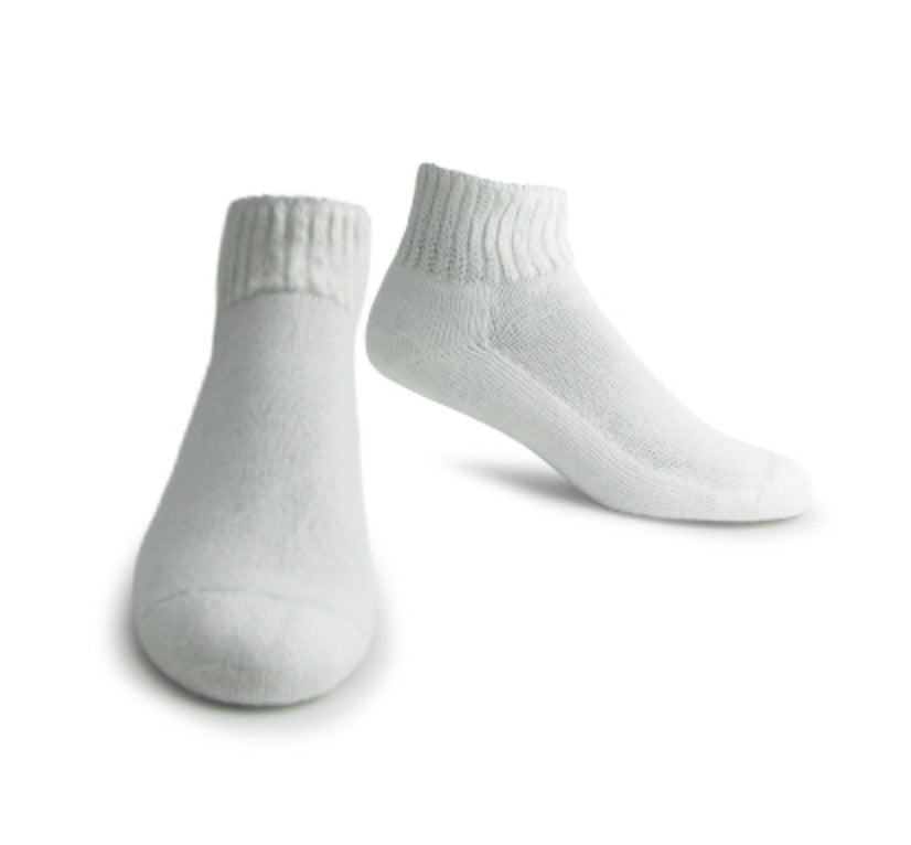 Lightfeet Diabetic Mini Crew - White