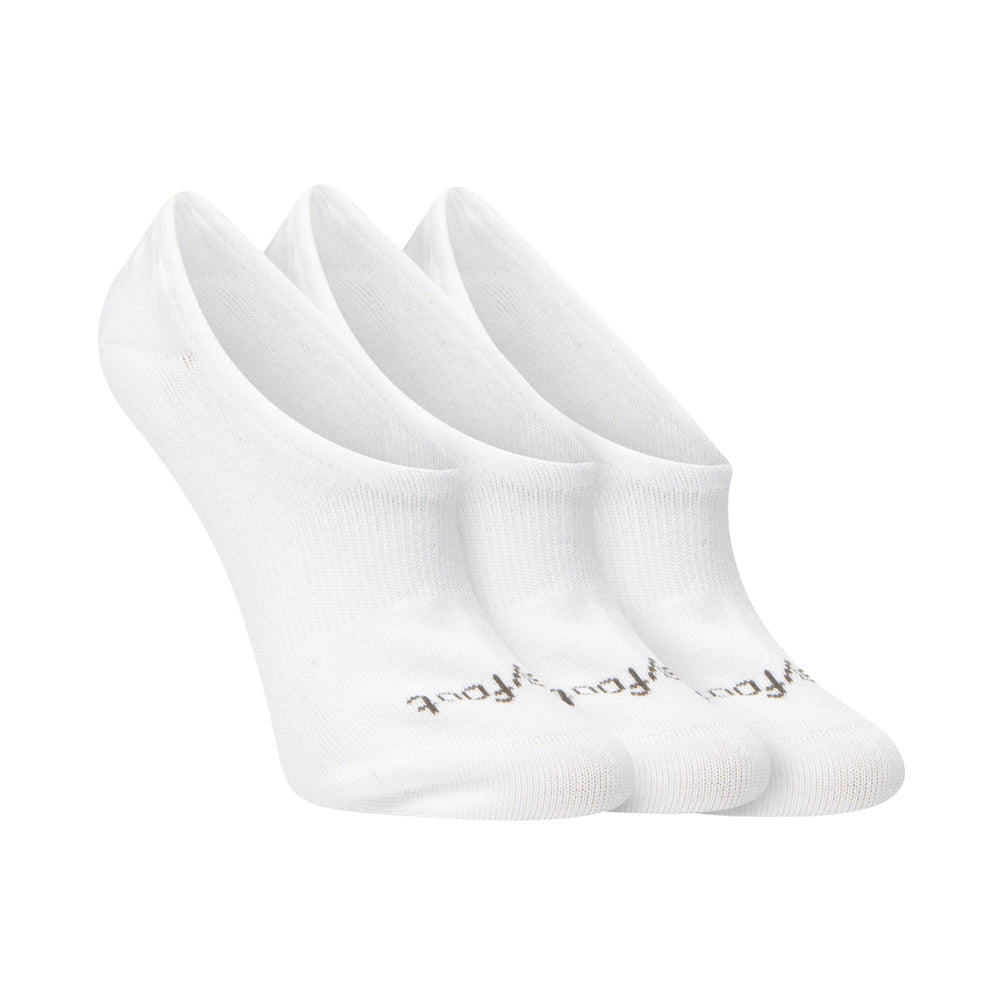 Pussyfoot Women's Bamboo Invisible - 3 pack (White)