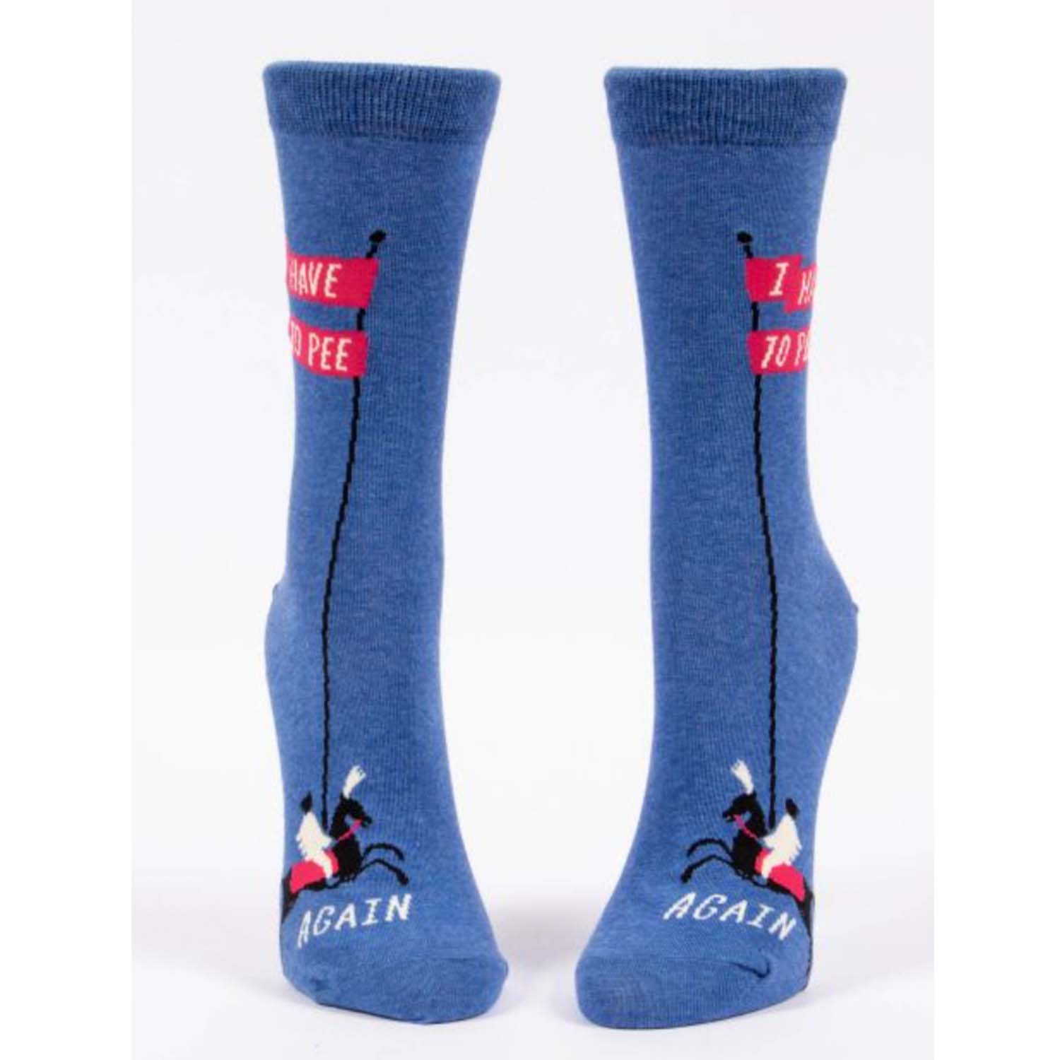 Blue Q I Have To Pee Again! Women's Socks