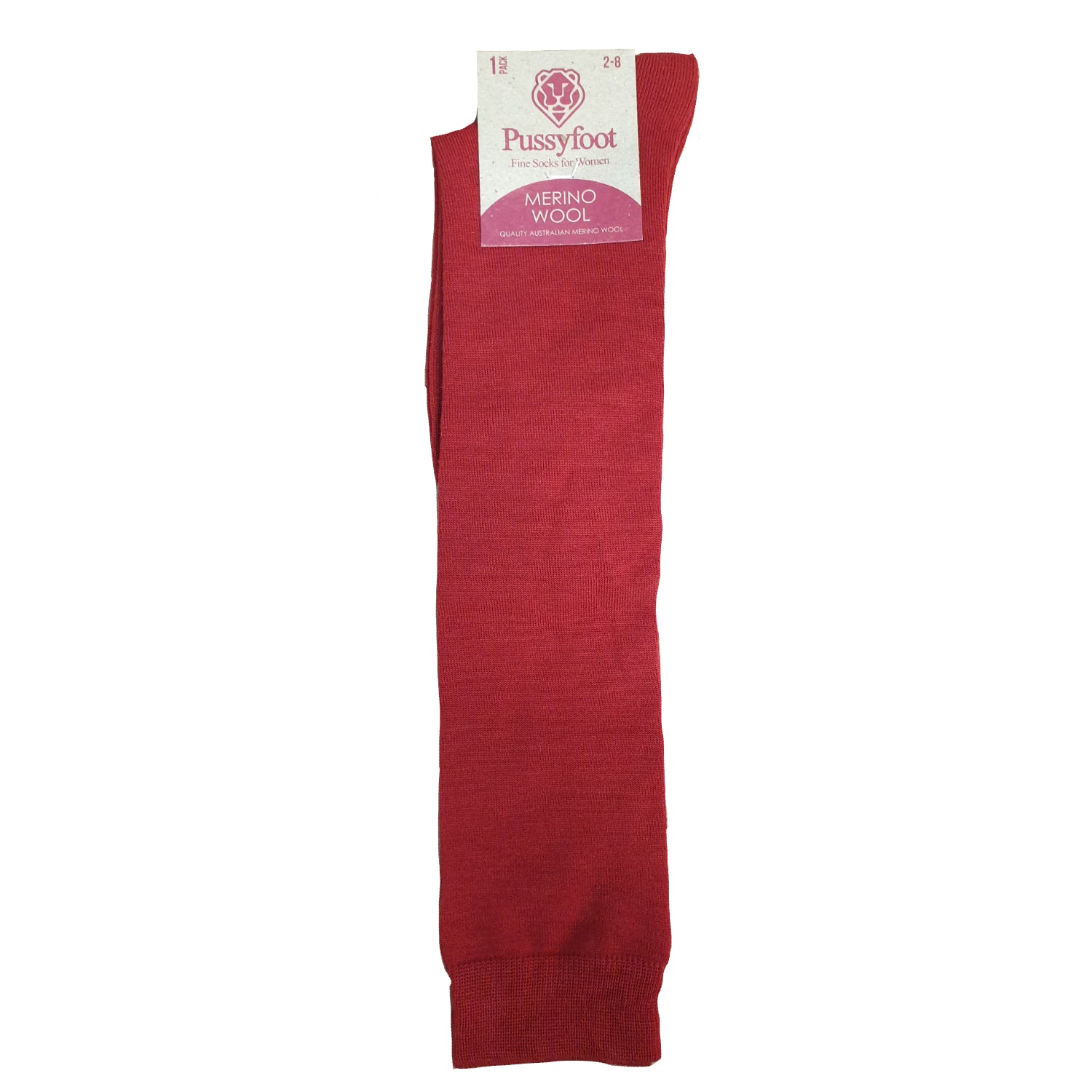 Pussyfoot Women's Merino Knee High - Red