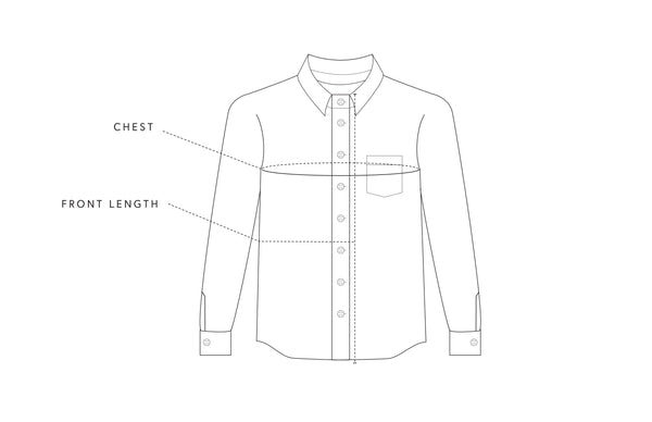 Tradlands Box Button Up Size Guide