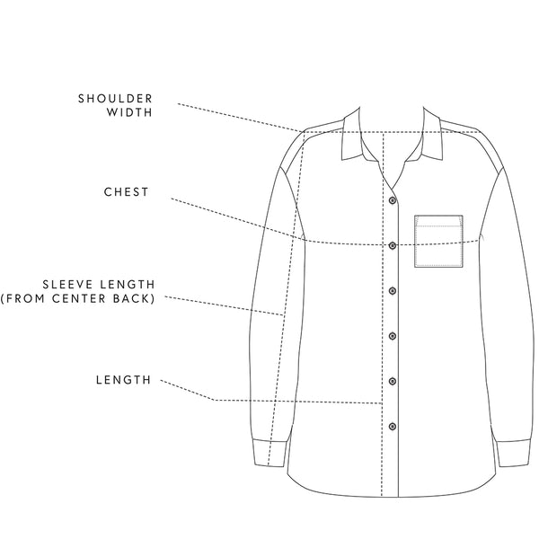 Relaxed Button-up Size Guide | Tradlands