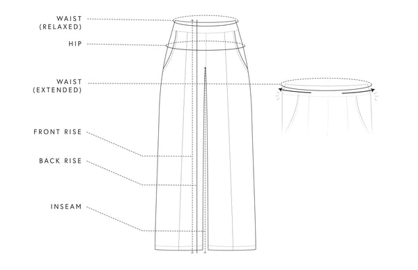 Tradlands Paloma Pant Size Guide