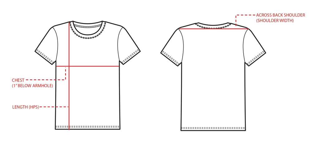 Box T-Shirt Size Guide