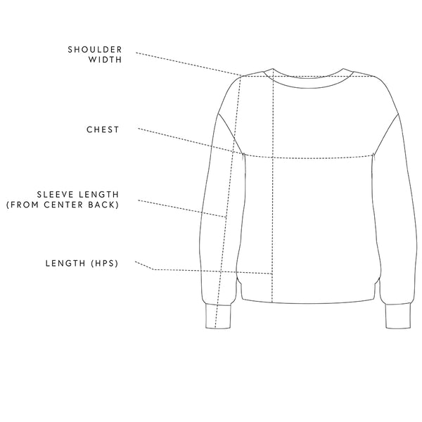 Shelter Cotton Crewneck Sweater Size Guide | Tradlands