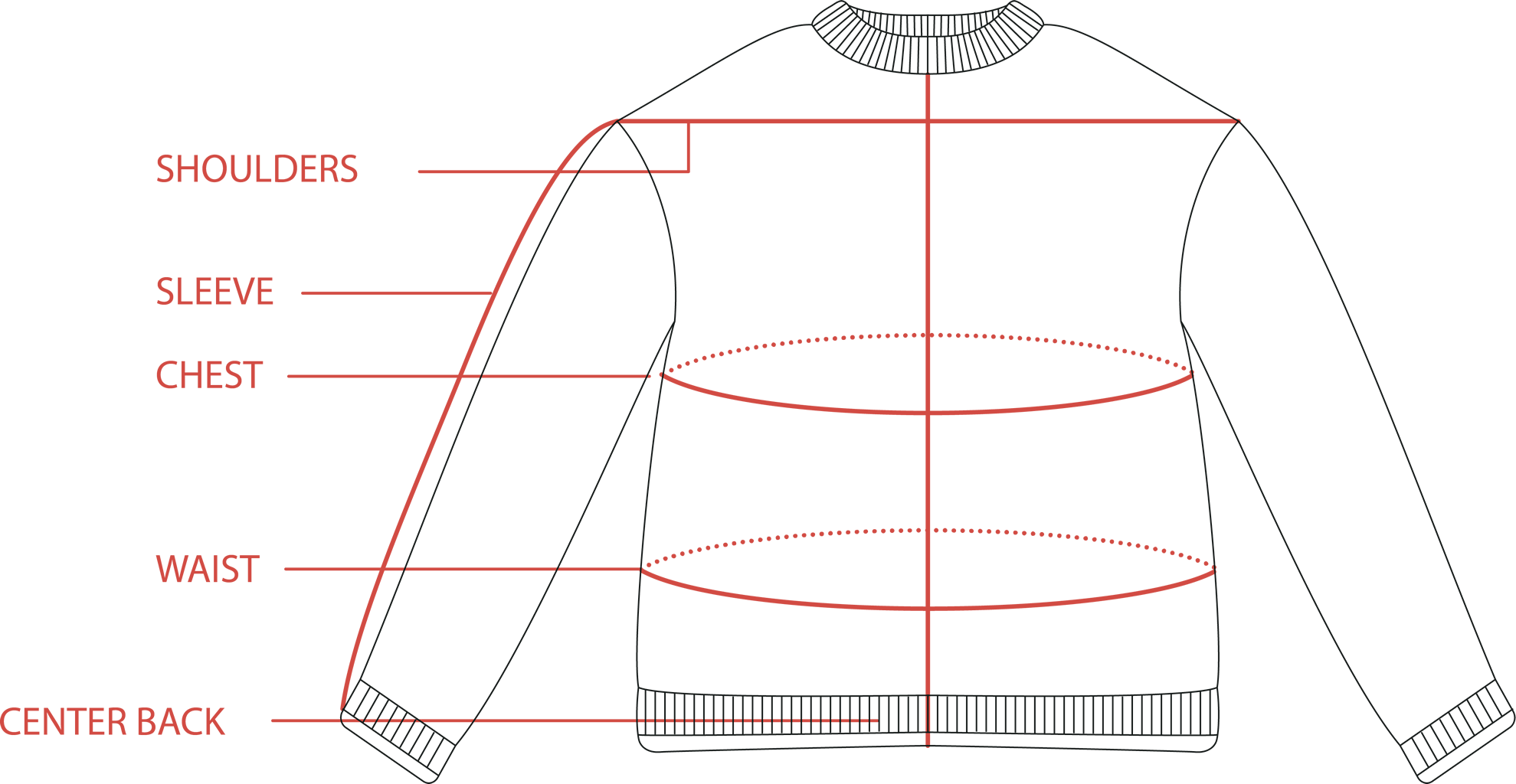 Women's Sweater Size Guide