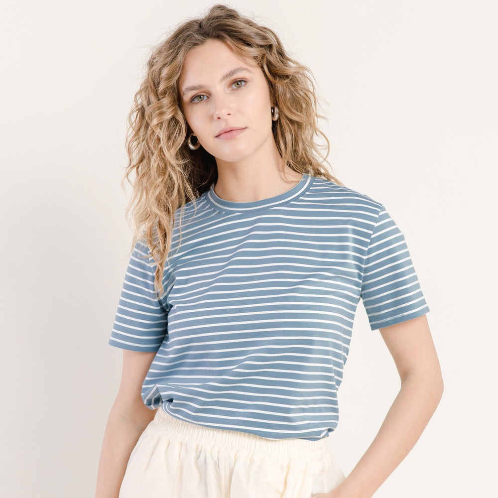 Women's T-shirts | 102 Box T-Shirt Stripe