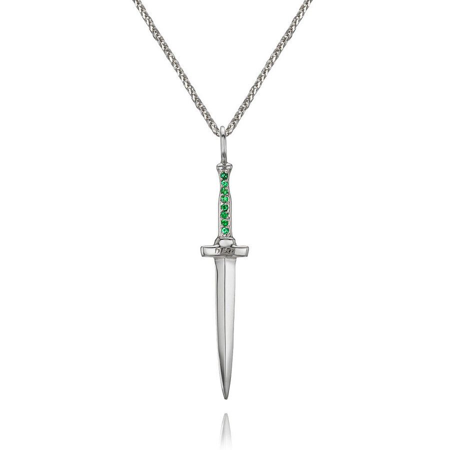 Sterling Silver Men's Engravable Dagger Necklace | Dagger necklace, Necklace,  Custom pendants