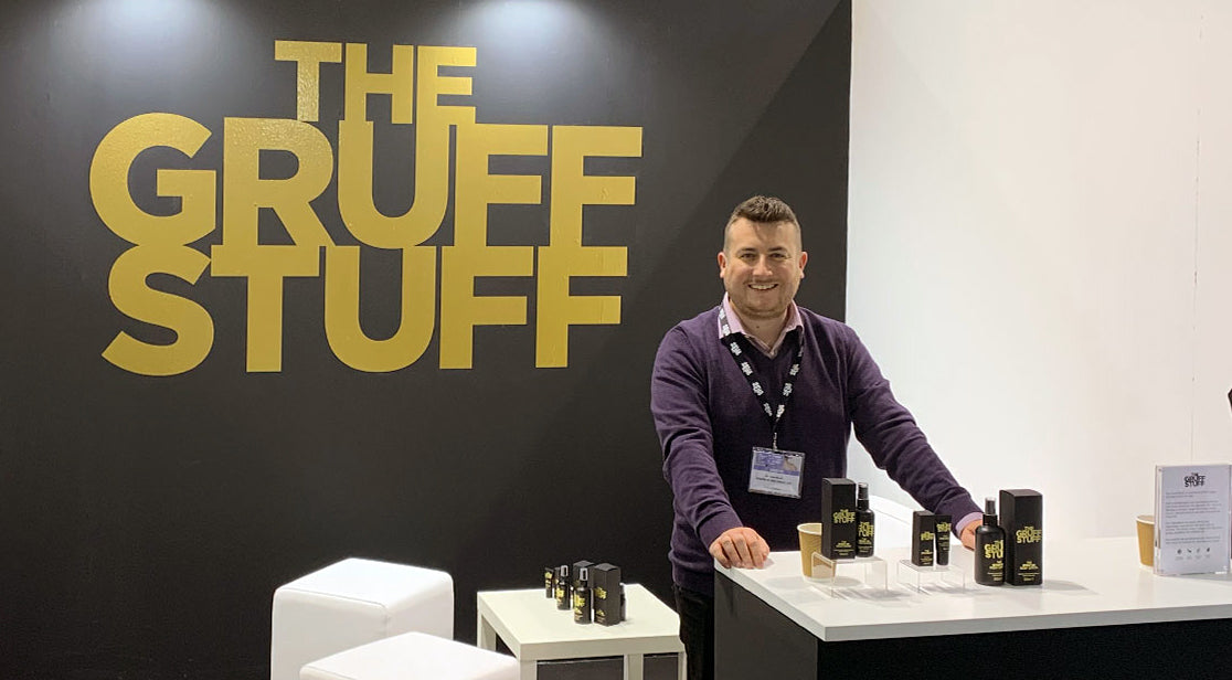 David Sparkes presenting THE GRUFF STUFF at Cosmoprof Bologna 2019