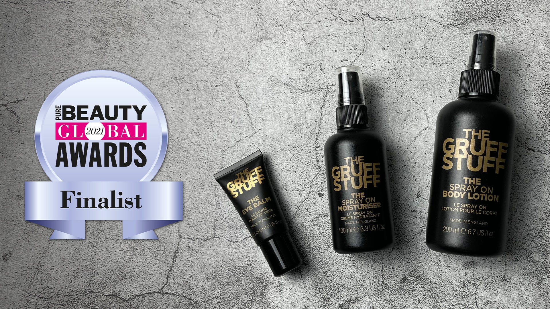 THE GRUFF STUFF shortlisted at Pure Beauty Global Awards 2021