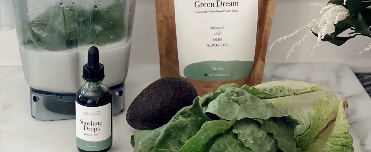 Creamy Green Chlorophyll Smoothie