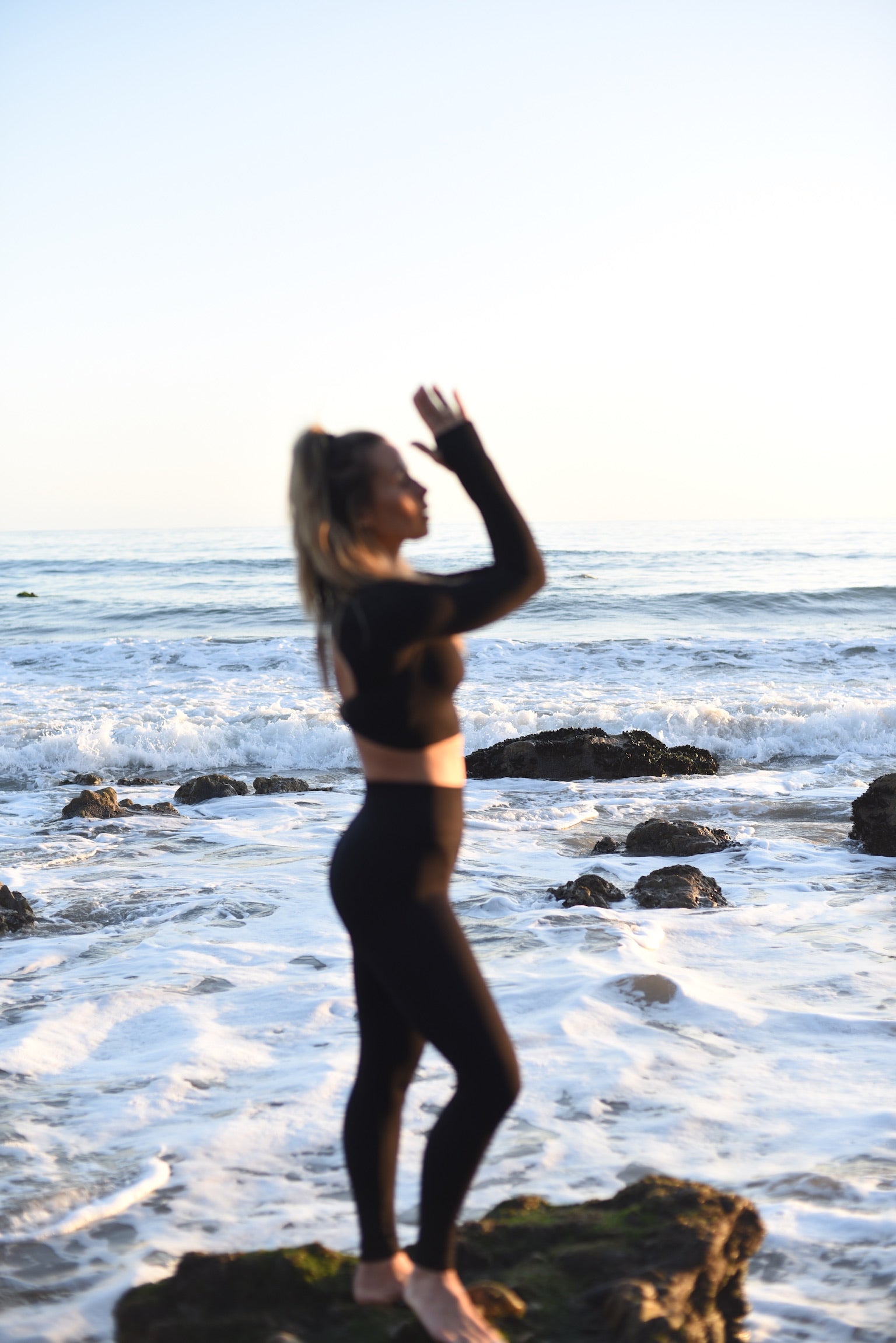 Sophie Jaffe at the beach