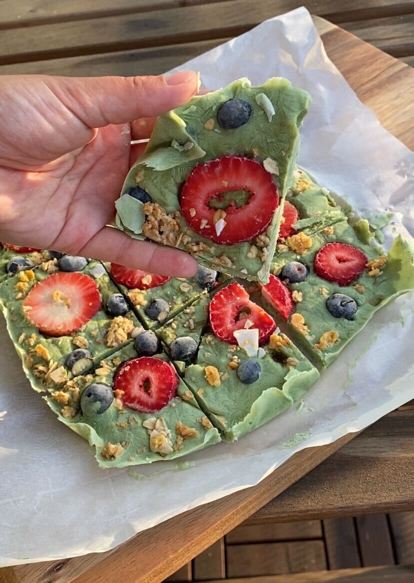 delicious superfood matcha yogurt bark