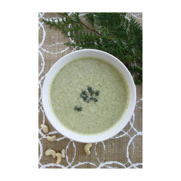 Vegan Gluten-free soup - in the Nourish Cookbook