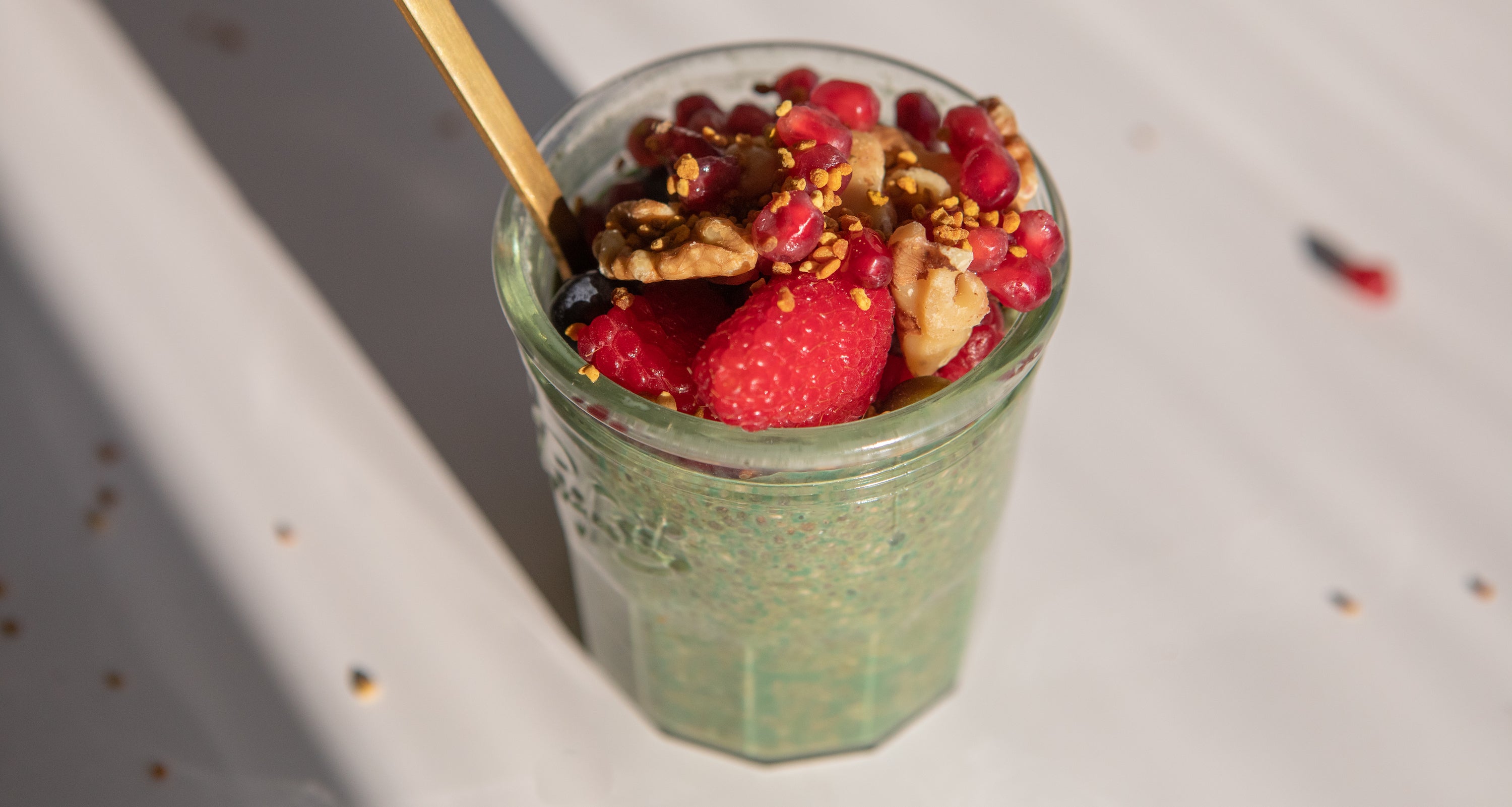 Green Superfood Matcha Chia Pudding