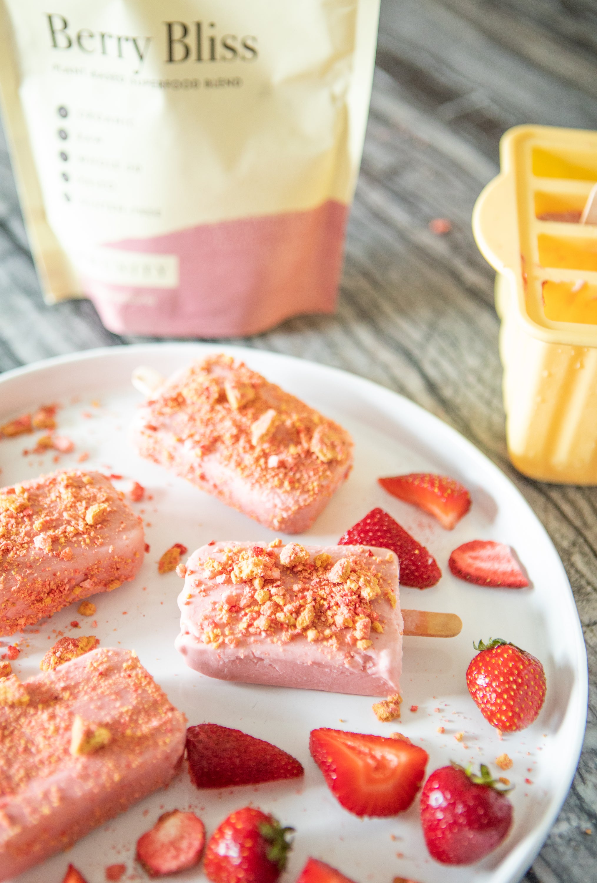 Strawberry Shortcake Ice Cream Bars