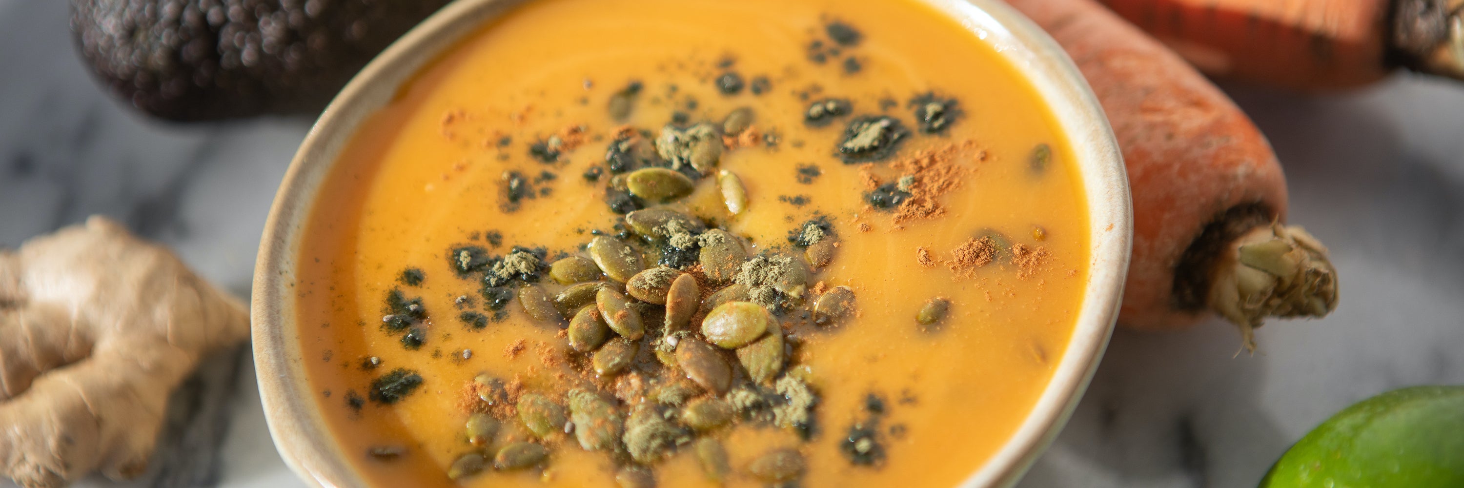 Carrot Ginger Autumn Vegan Soup