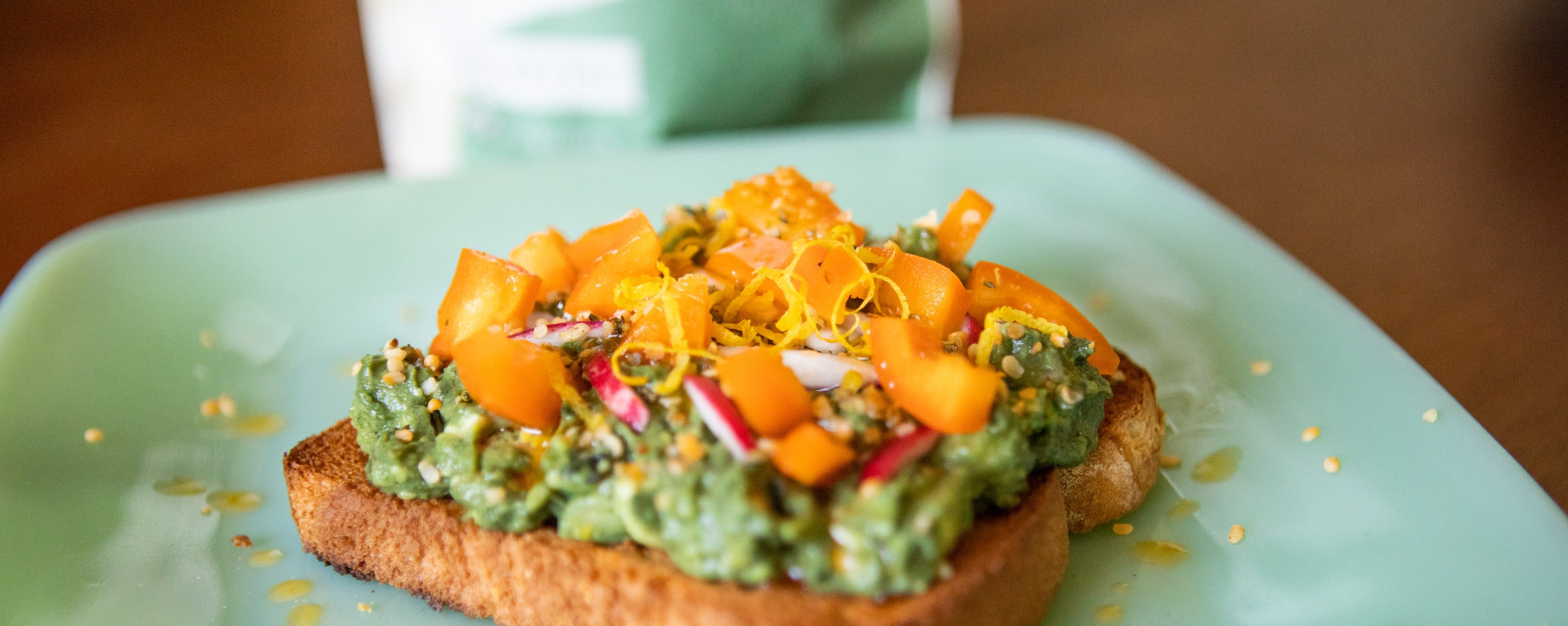 Bell Pepper Avocado Superfood Toast