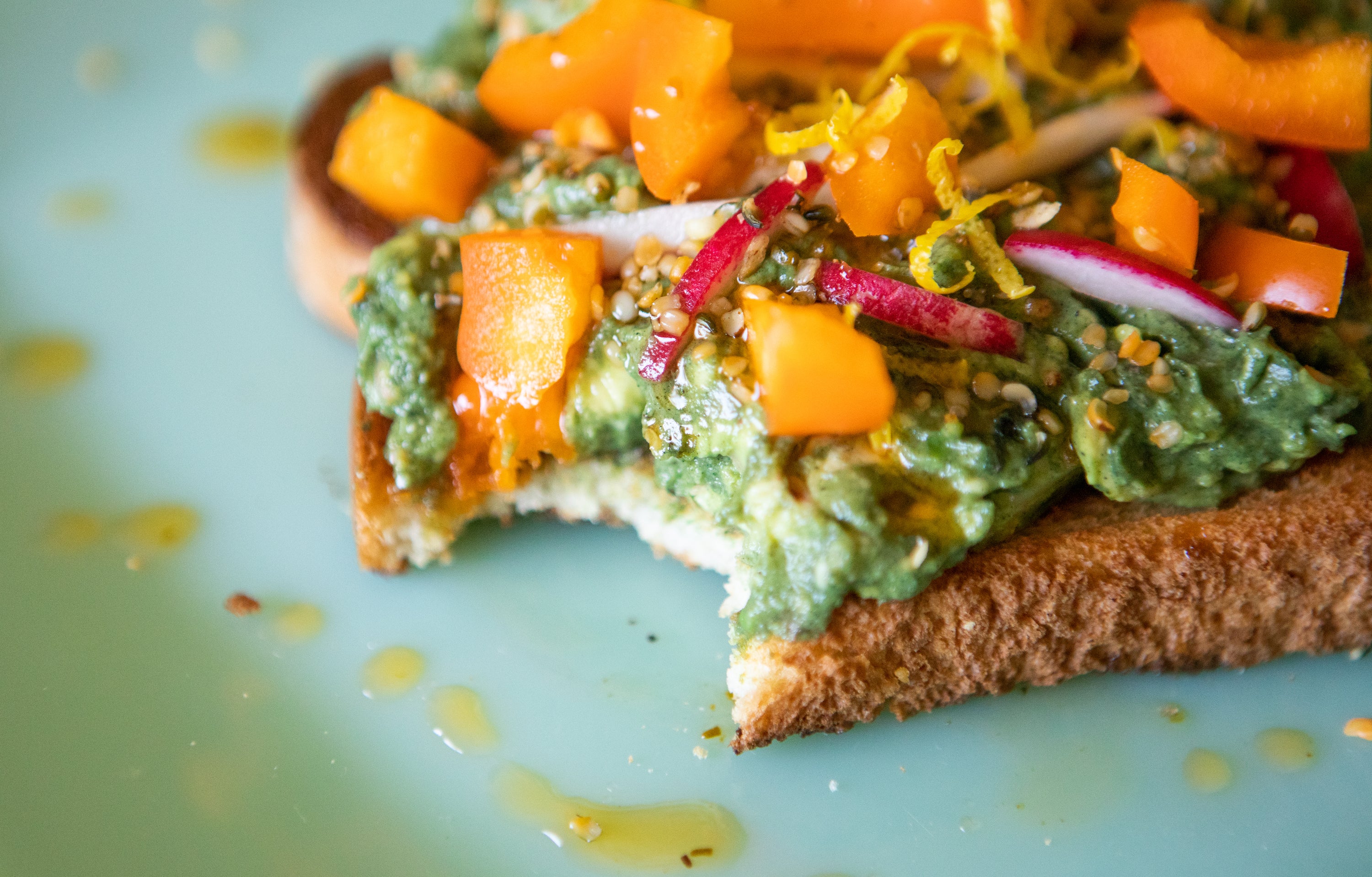 Bell Pepper Green Dream Avo Toast