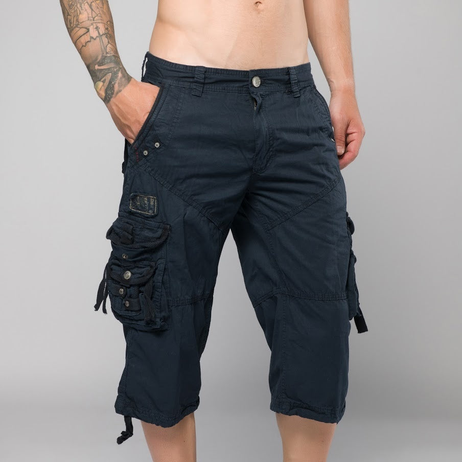 dark blue cargo shorts