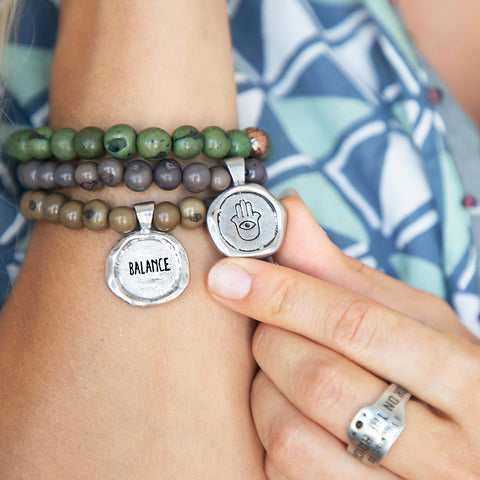 ACAI Seeds of Life Bracelets on wrist