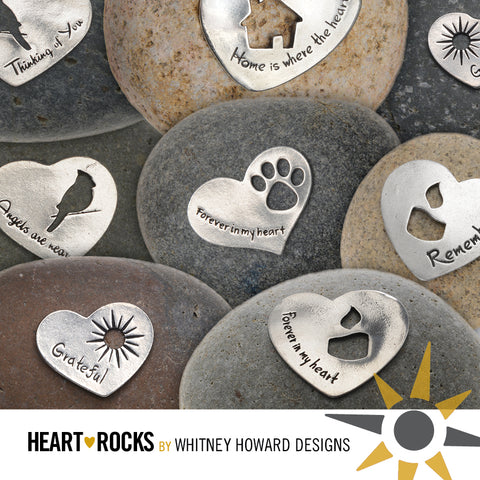 assorted heart rocks next to each other