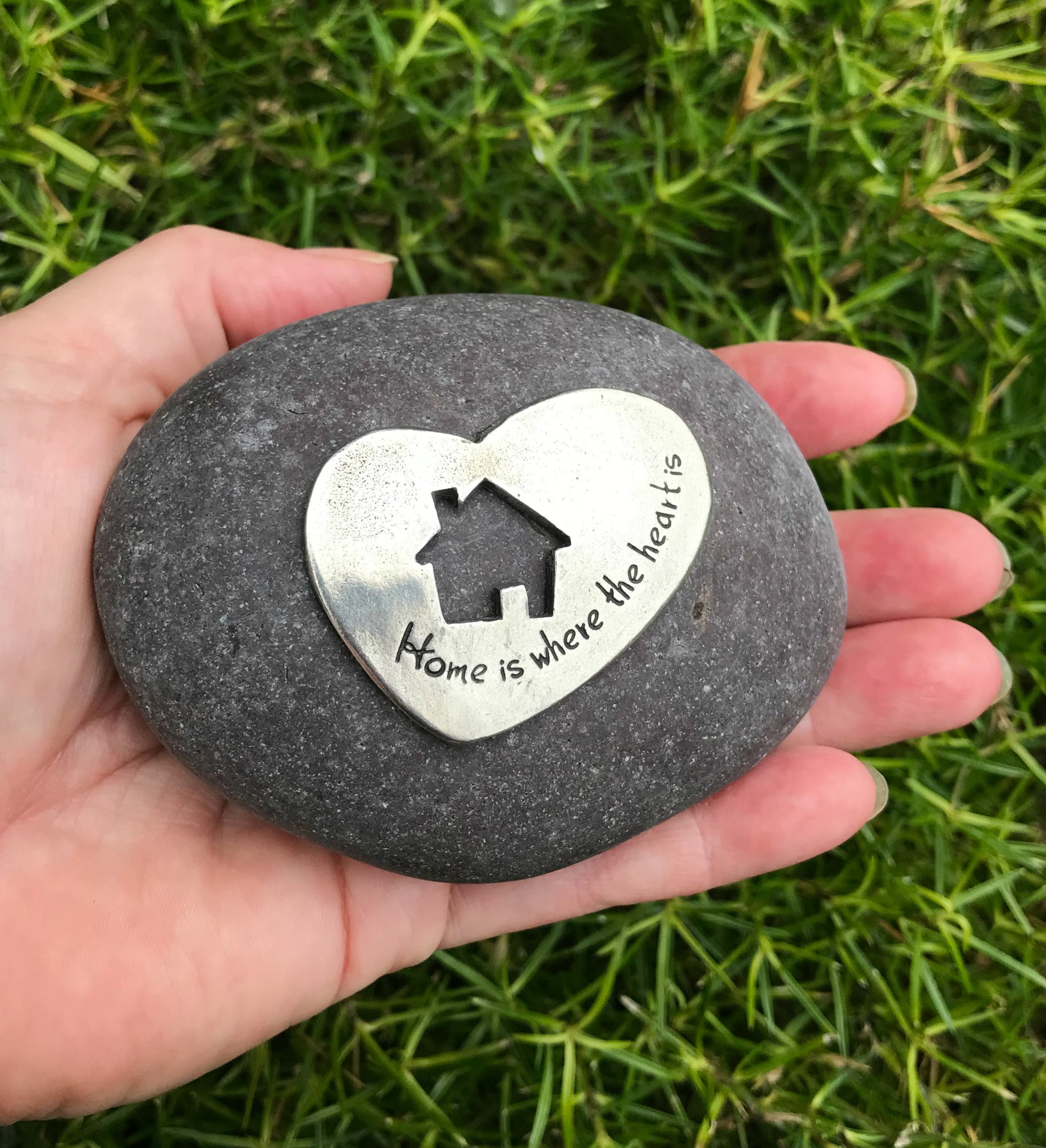 Home Is Where The Heart Is Rock Garden Perfect Housewarming Gift F Whitney Howard Designs