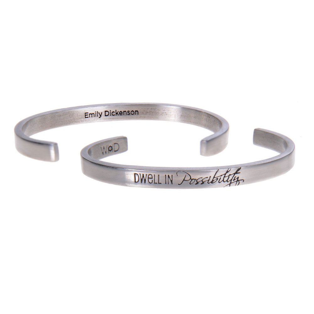 Dwell in Possibility Emily Dickinson Quotable Cuff Bracelet - Whitney ...