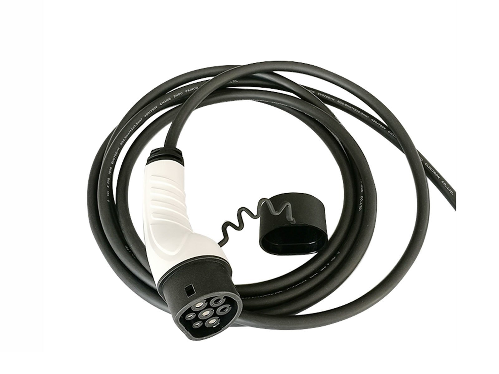 EV charging cable,Loose cable to Type 2 (car),32A,3 phase,5m