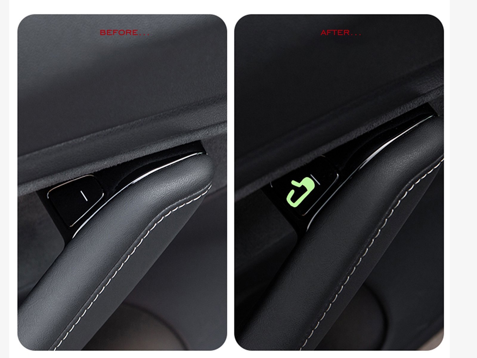 CJBIN Autotür LED Licht Logo Projektor für Tesla Model 3/ Y/S/X