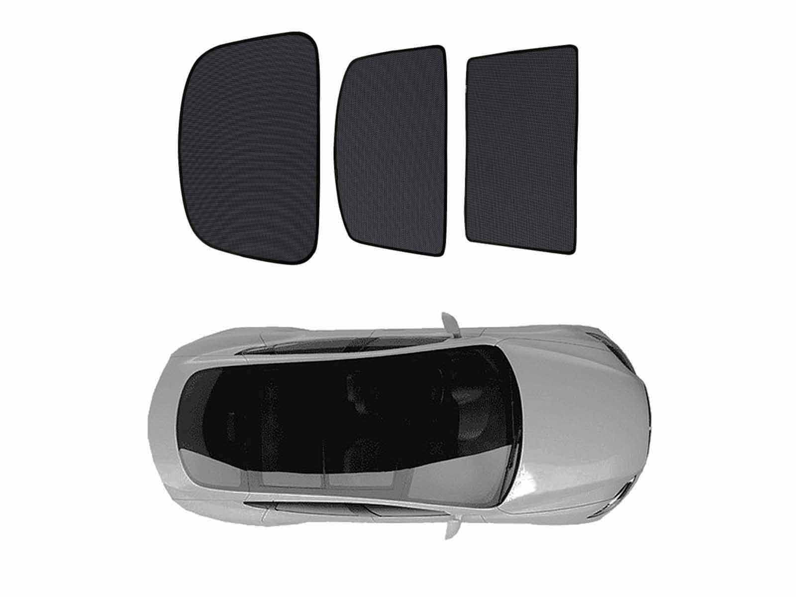 LECTRON Roof and Rear Sunshade Set for Tesla Model 3 - Double