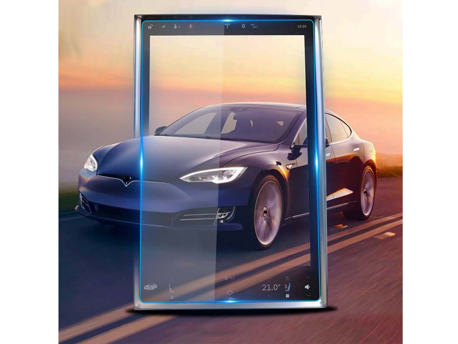 Protecteur d'Écran Tesla Model Y/3 2015-2020 en Verre Trempé Antistatique  Saii