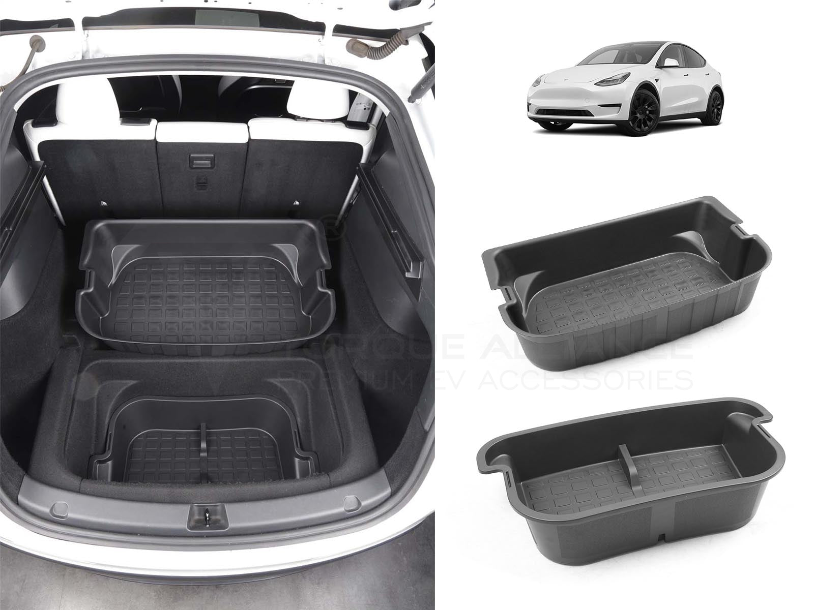 Tesla Model 3 and Model Y: Center Console Organizer Tray + Magnetic Un -  Torque Alliance