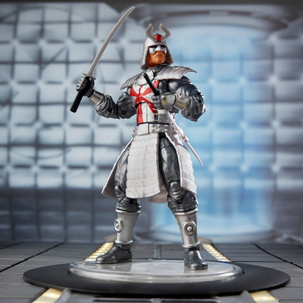 silver samurai action figure