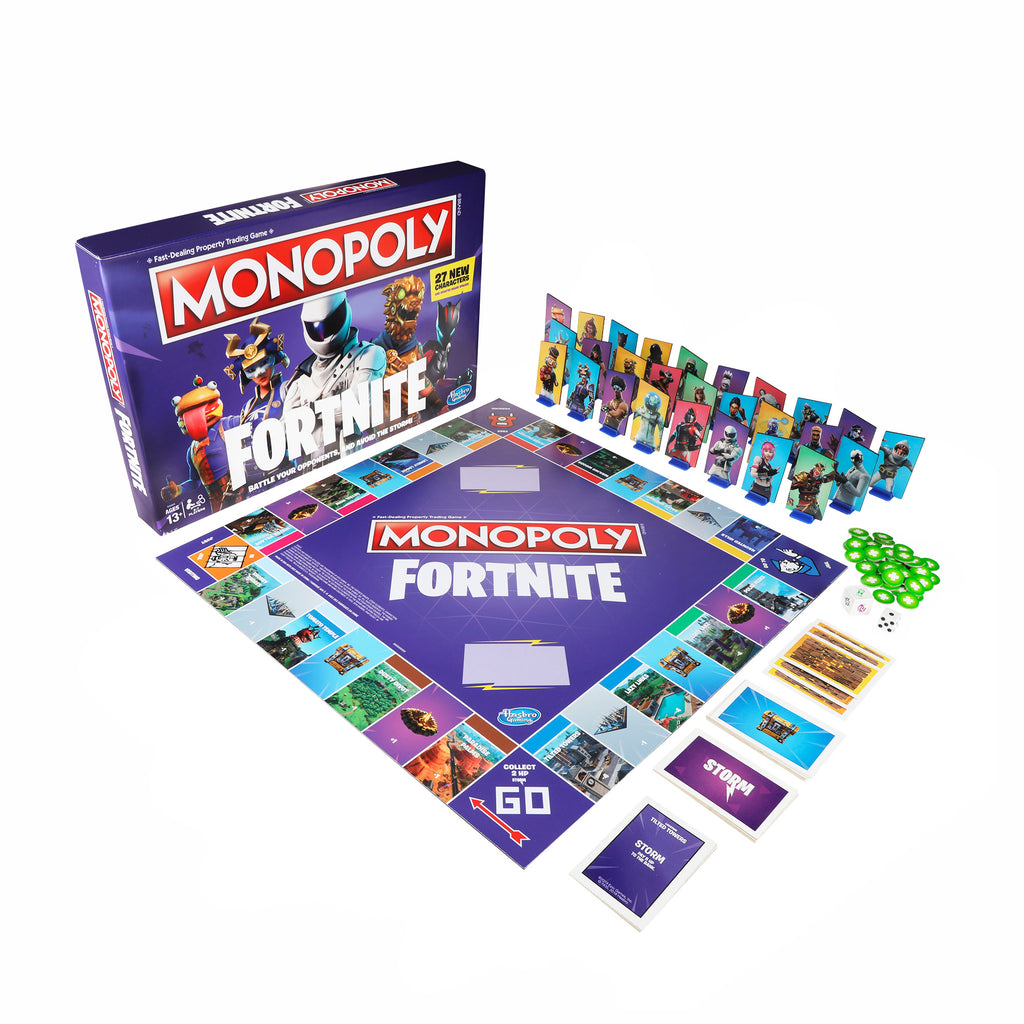 Fortnite Monopoly Characters Monopoly Fortnite Edition Board Game Hasbro Pulse