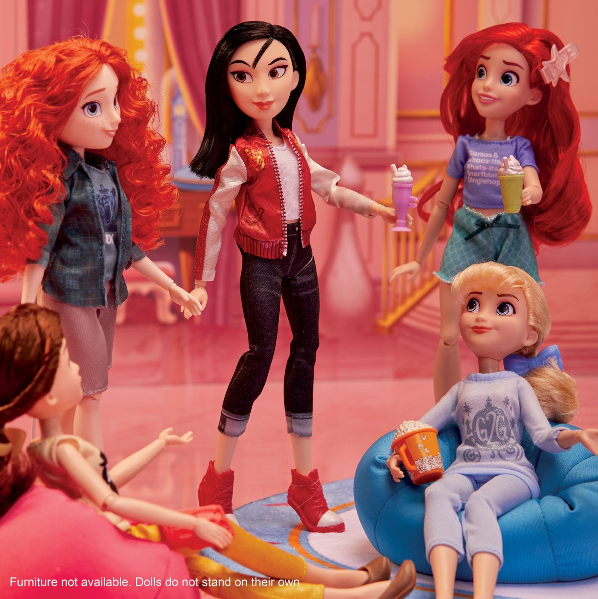vanellope with princesses from ralph breaks the internet doll
