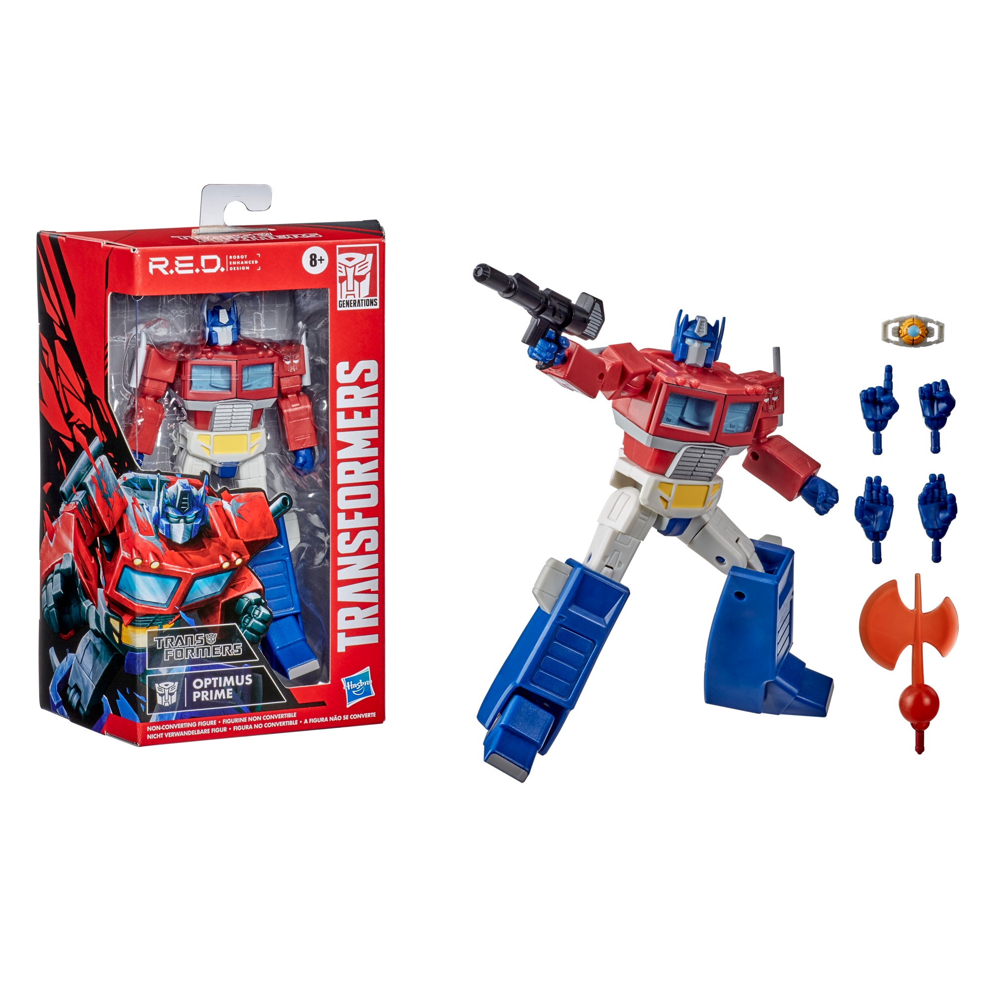 Kruik Bevestigen aan Bijlage Transformers R.E.D. [Robot Enhanced Design] G1 Optimus Prime – Hasbro Pulse