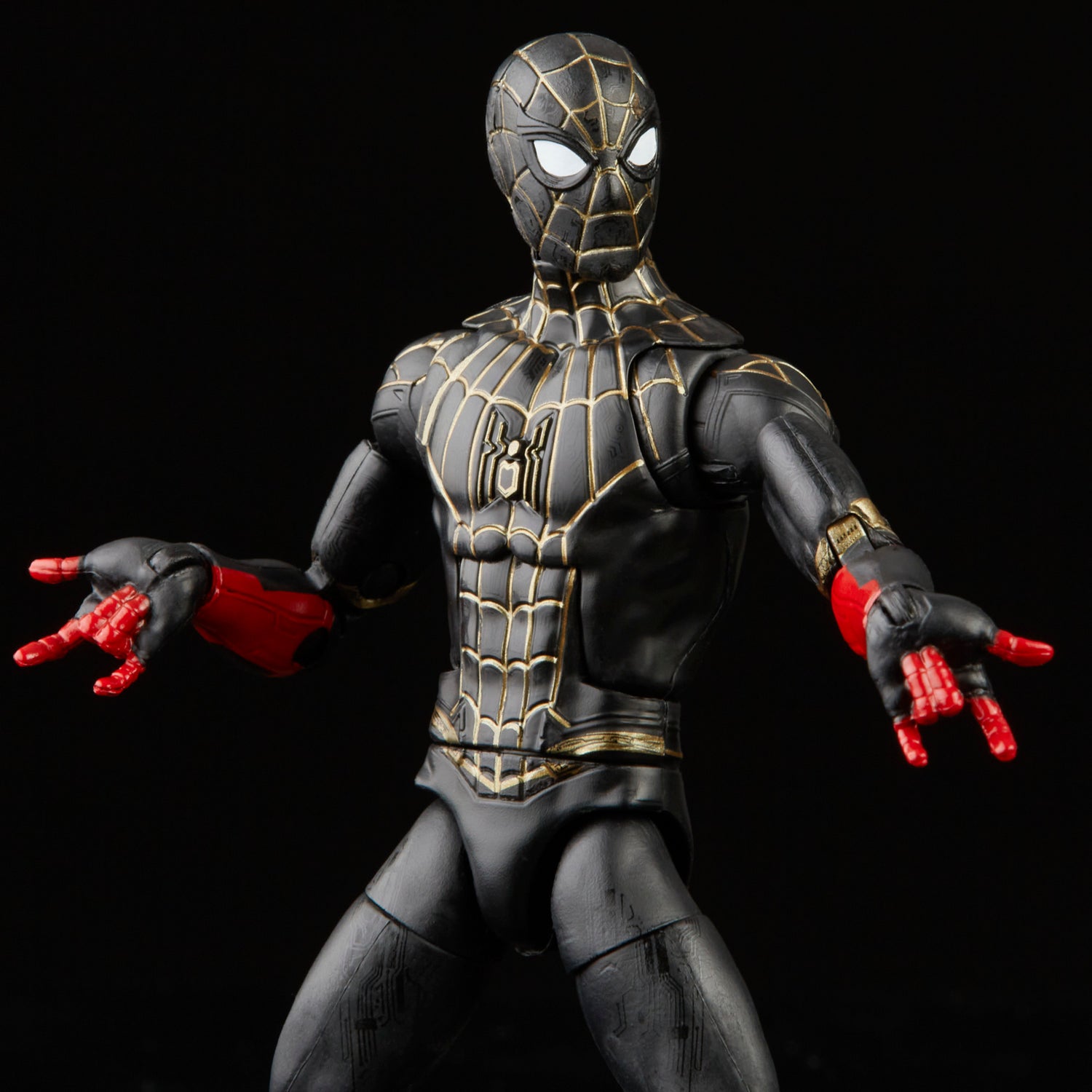 Marvel Legends Series Black & Gold Suit Spider-Man – Hasbro Pulse