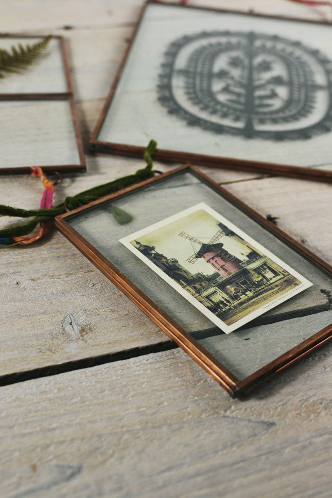 Double sided picture frames | Copper photo frame - Decorator's ... - ... Double sided picture frame: hanging copper ...