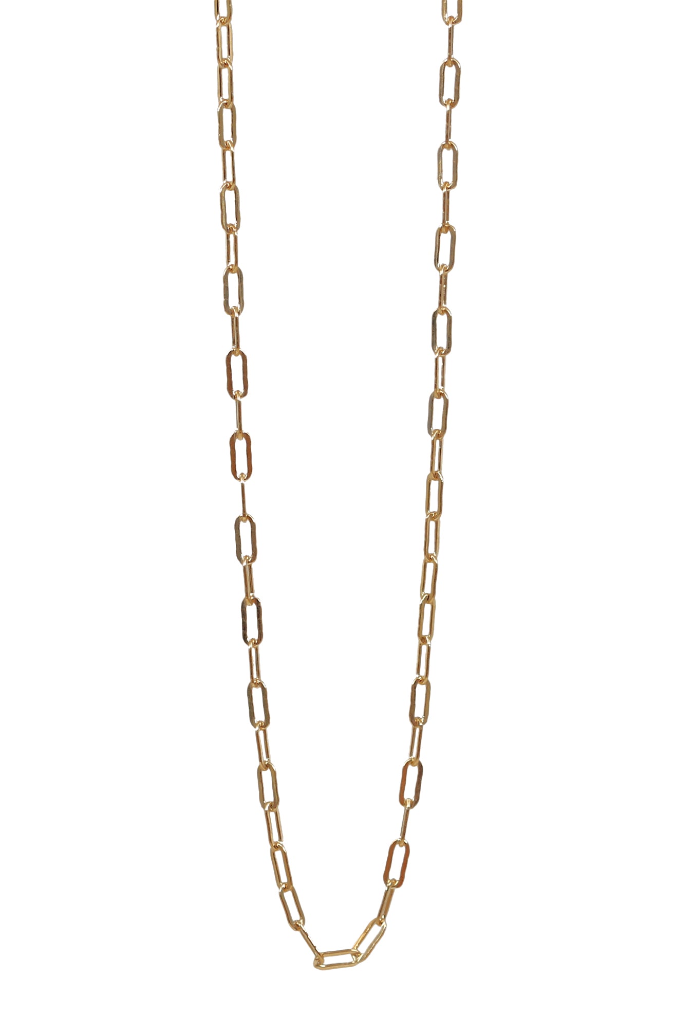 gold chain necklace - elongated – Kei Jewelry