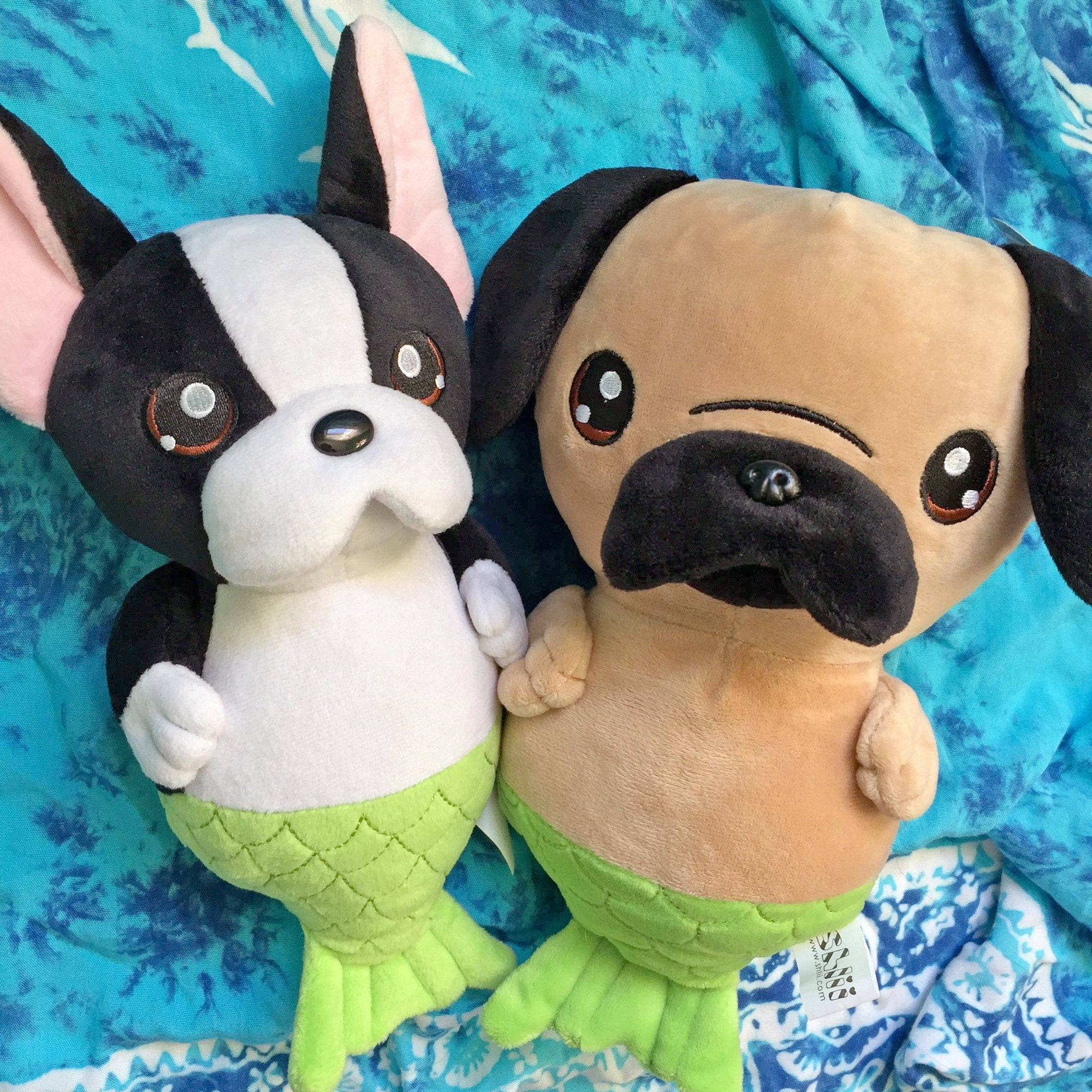 pug mermaid stuffed animal