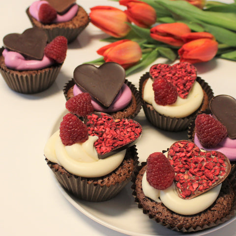 cupcakes, recipe, blog, vegan, hearts, valentines day