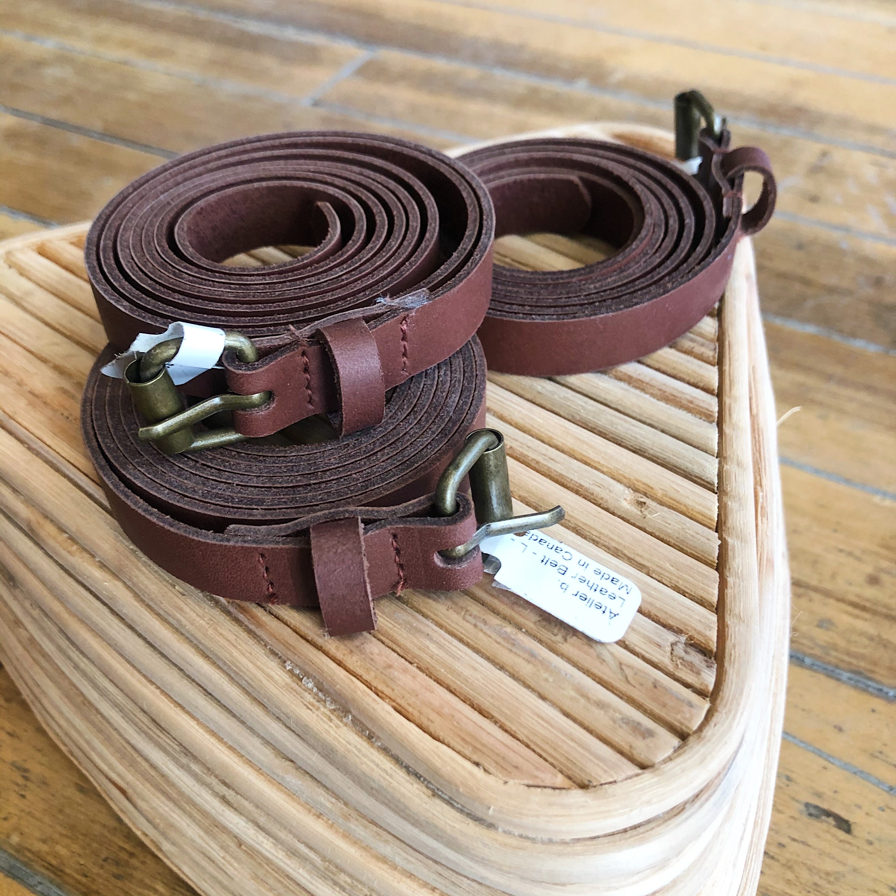 Atelier B Leather Belt Brown Coal Miner S Daughter